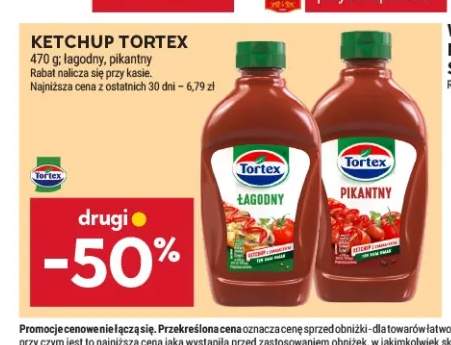 Ketchup łagodny Tortex +1 wariant