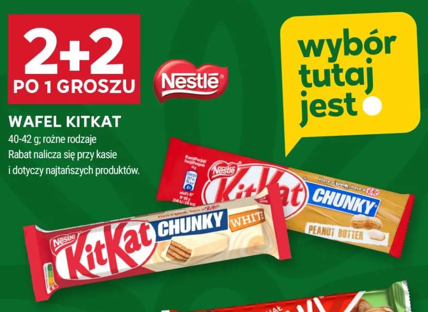 Wafel Nestlé KitKat Chunky +2 warianty