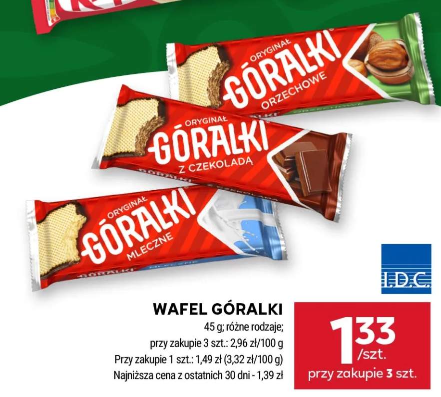 Wafel Góralki Orzechowe +2 warianty