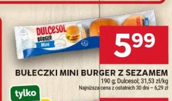 Bułeczki mini burger z sezamem Dulcesol
