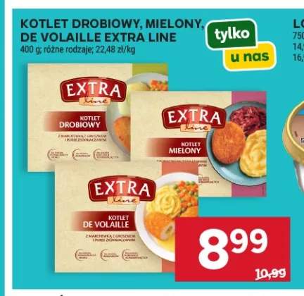 Kotlet drobiowy Extra Line +2 warianty