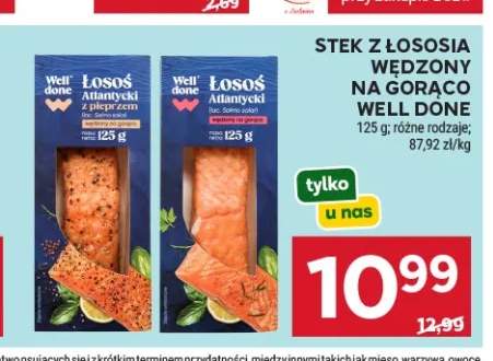 Stek z łososia wędzony na gorąco z pieprzem Well Done +1 wariant
