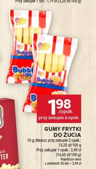 Gumy frytki do żucia Maxco