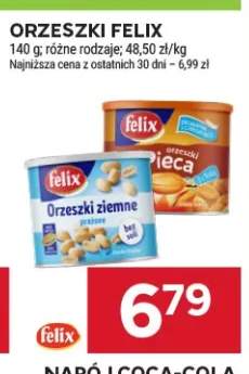 Orzeszki ziemne smażone i solone Felix +1 wariant