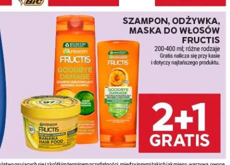 Szampon odżywka i maska do włosów Garnier Fructis