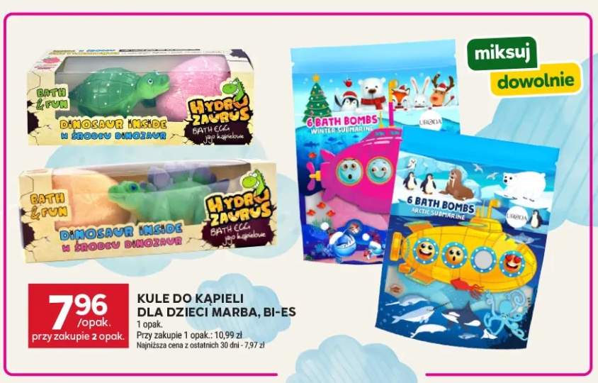 Kula do kąpieli dla dzieci Marba Hydro Zaurus Dinosaur Inside +2 warianty