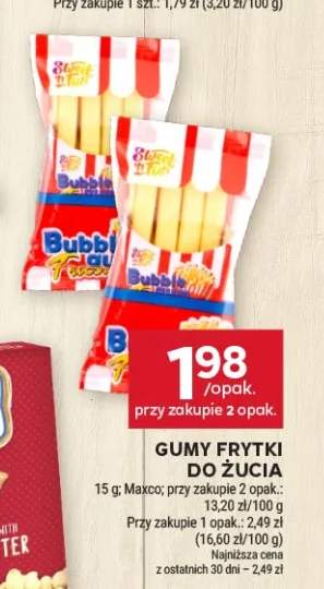 Gumy frytki do żucia Maxco