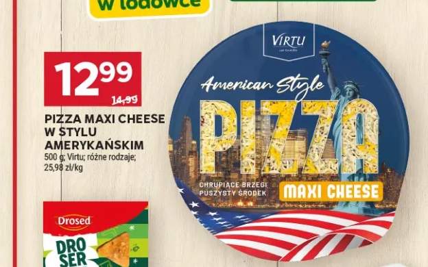 Pizza Maxi Cheese w stylu amerykańskim Virtu