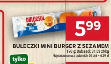 Bułeczki mini burger z sezamem Dulcesol