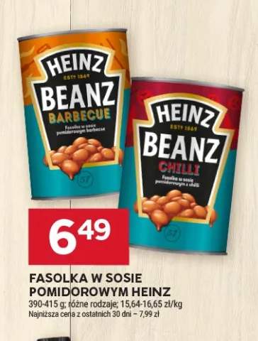 Fasolka w sosie pomidorowym Heinz Barbecue +1 wariant