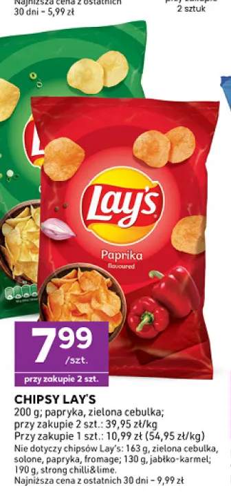Chipsy Lay's Papryka +1 wariant