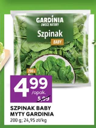 Szpinak baby myty Gardinia