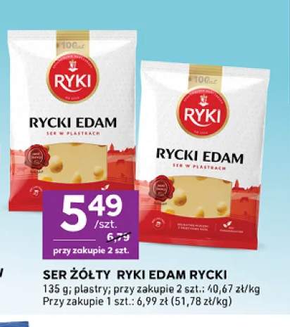 Ser żółty Rycki Edam Ryki