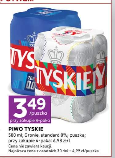 Piwo Tyskie Gronie 4-pak +1 wariant