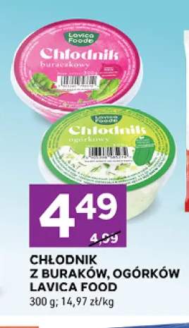 Chłodnik z buraków Lavica Food +1 wariant