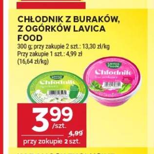 Chłodnik z ogórków Lavica Food +1 wariant