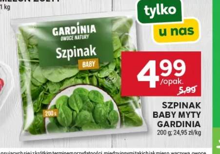 Szpinak baby myty Gardinia
