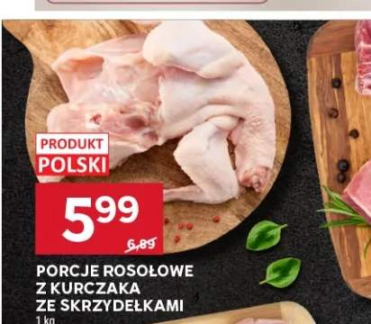 Porcje rosołowe z kurczaka ze skrzydełkami