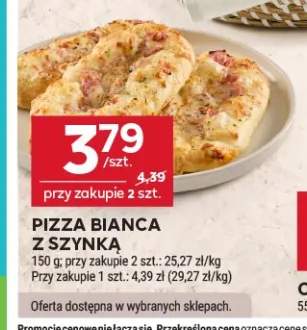 Pizza Bianca z szynką