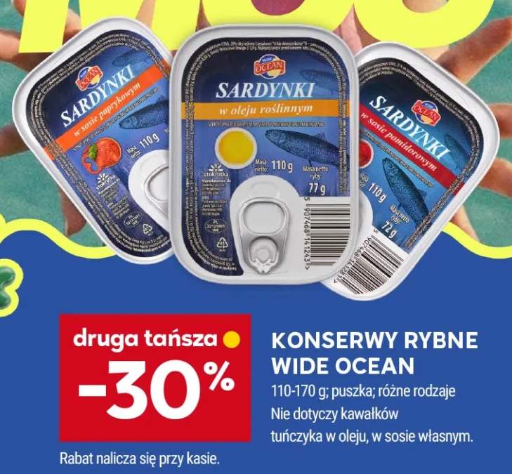 Sardynki w sosie paprykowym Wide Ocean +2 warianty