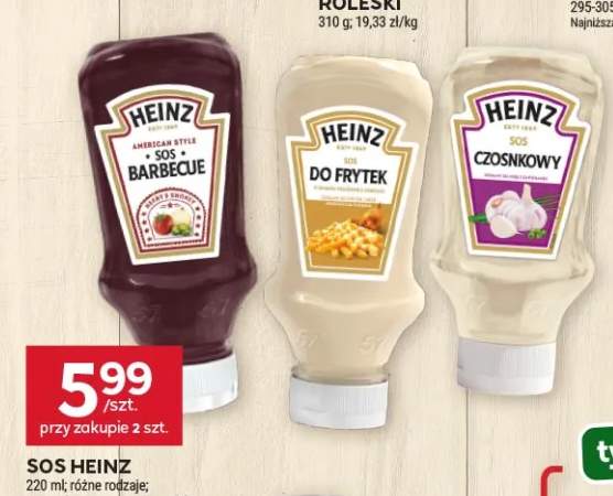 Sos Barbecue Heinz +2 warianty