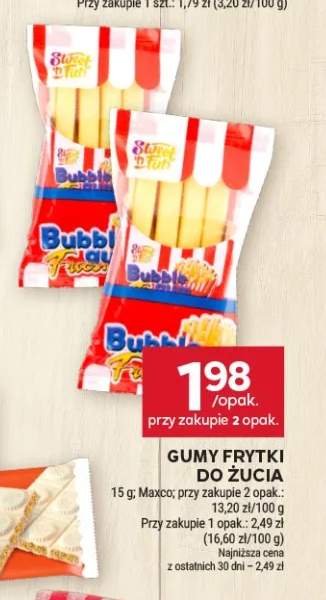 Gumy frytki do żucia Sweet'n Fun