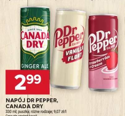 Napój Canada Dry Ginger Ale +2 warianty