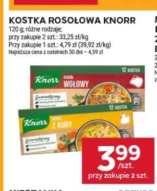 Kostka rosołowa wołowa Knorr +1 wariant
