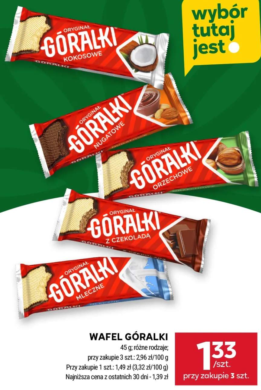 Wafel Góralki Kokosowe +4 warianty