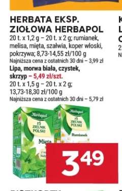 Herbata ekspresowa ziołowa Herbapol Melisa +9 wariantów