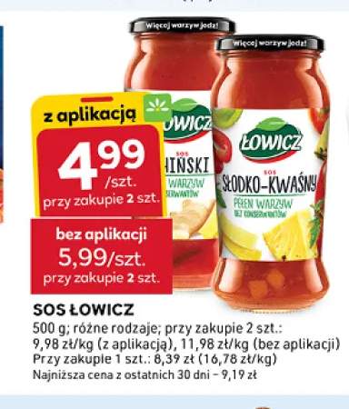 Sos słodko-kwaśny Łowicz +1 wariant