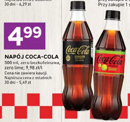 Napój Coca-Cola Zero Bezkofeinowa +1 wariant