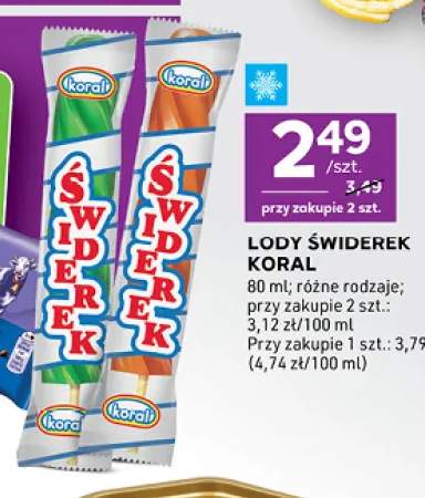 Lody Świderek Koral