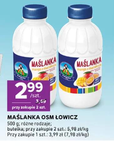 Maślanka mango z marakują Łowicz