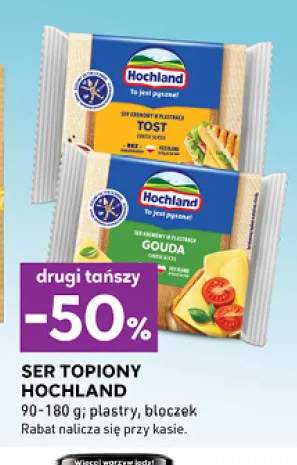 Ser topiony w plastrach Gouda Hochland +1 wariant