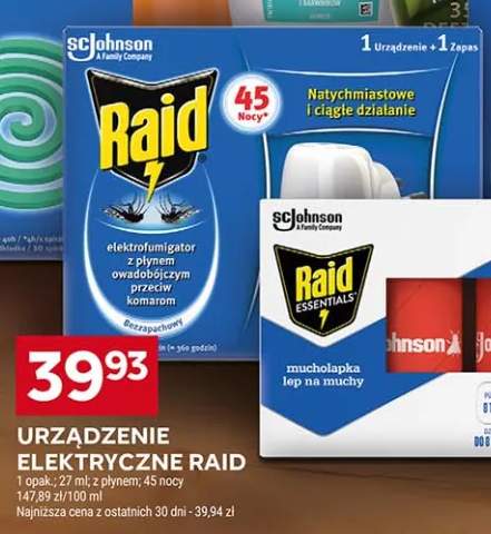 Urządzenie elektryczne Raid elektrofumigator z płynem