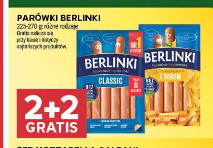 Parówki Berlinki Classic +1 wariant