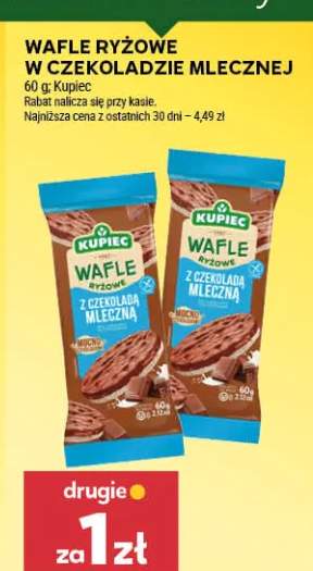 Wafle ryżowe w czekoladzie mlecznej Kupiec