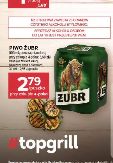 Piwo Żubr 4-pak