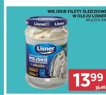 Wiejskie filety śledziowe w oleju Lisner