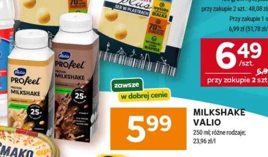 Milkshake proteinowy Valio Profeel Vanilla Fudge +1 wariant