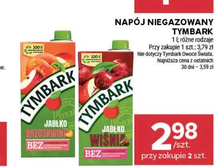 Napój niegazowany Tymbark Jabłko Brzoskwinia +1 wariant