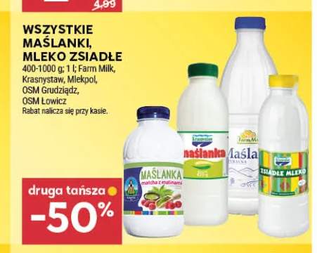 Maślanki, mleko zsiadłe +3 warianty