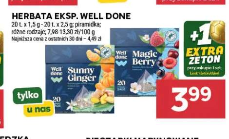 Herbata ekspresowa Well Done Sunny Ginger +1 wariant