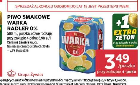 Piwo smakowe Warka Radler