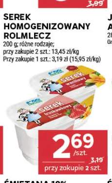 Serek homogenizowany waniliowy Rolmlecz +1 wariant