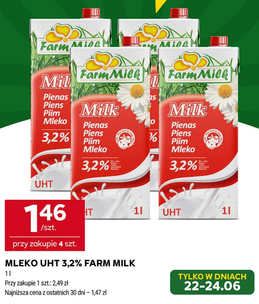 Mleko UHT 3,2% Farm Milk