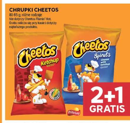 Chrupki Cheetos Ketchup +1 wariant