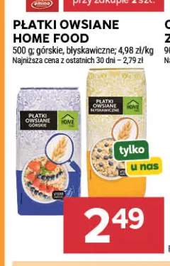 Płatki owsiane górskie Home Food +1 wariant