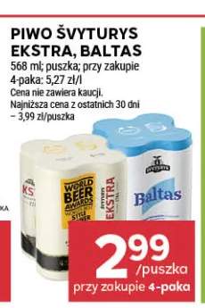 Piwo Švyturys Ekstra +1 wariant